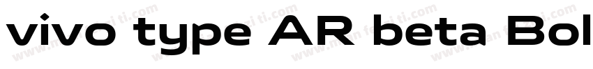 vivo type AR beta Bold字体字体转换